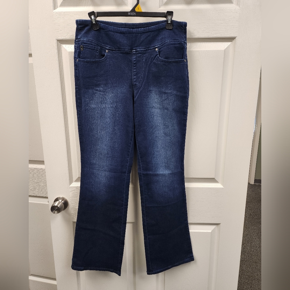 Belle by Kim Gravel *Distressed Pull on Jeans.